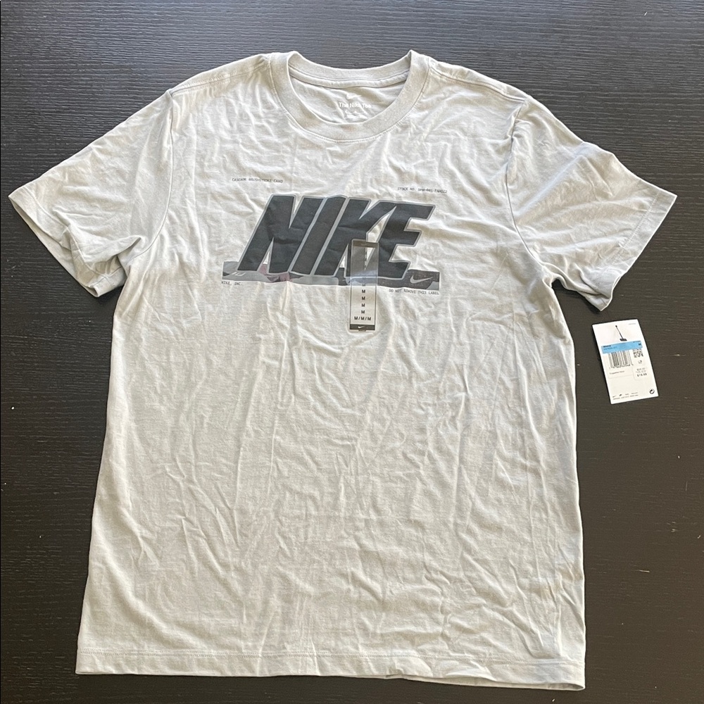 Nike Men's Light Gray Logo Tee
